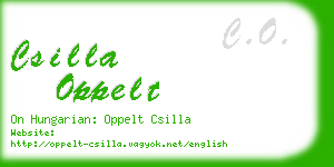 csilla oppelt business card